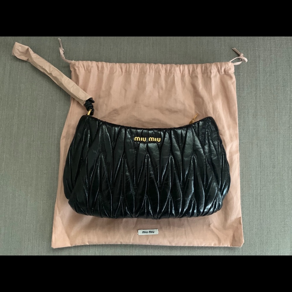 Original Miu Miu black clutch